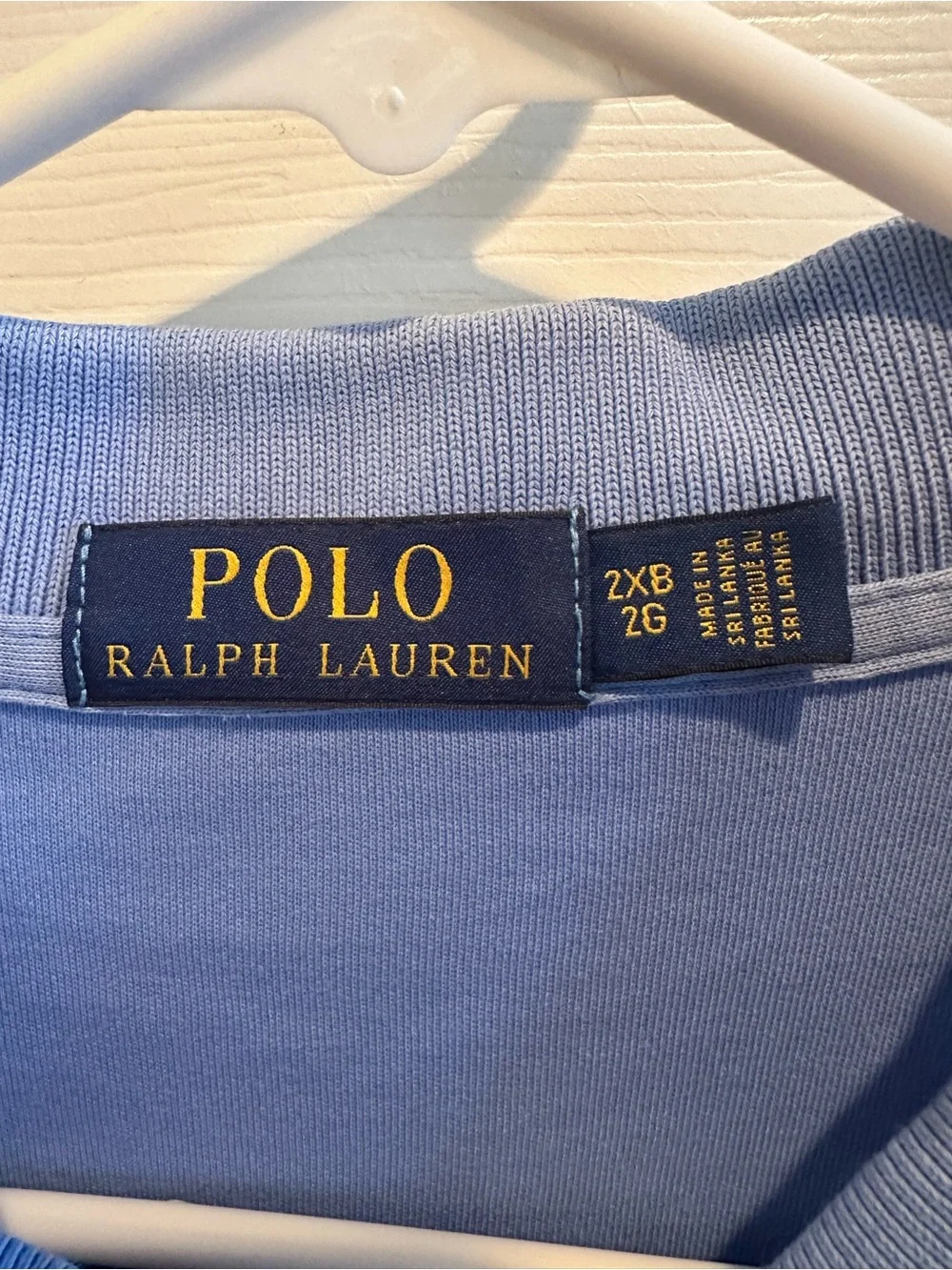 Polo Ralph Lauren Men’s Classic Light Solid Blue Polo Shirt 2XB Short Sleeve